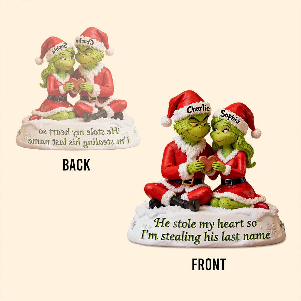 Personalized Grinch-Themed Acrylic Plaque Custom Name Holiday Gift Custom Shaped Acrylic Plaque GradoCreations