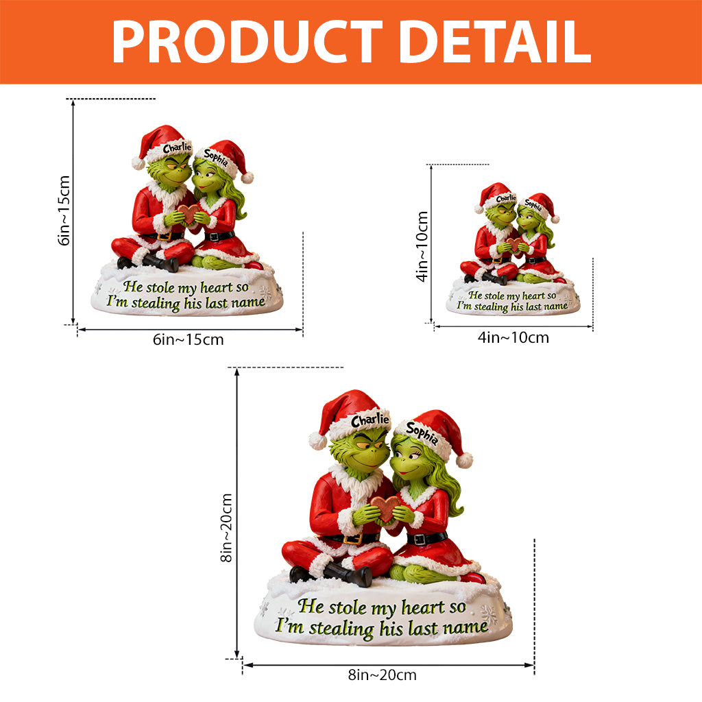 Personalized Grinch-Themed Acrylic Plaque Custom Name Holiday Gift Custom Shaped Acrylic Plaque GradoCreations