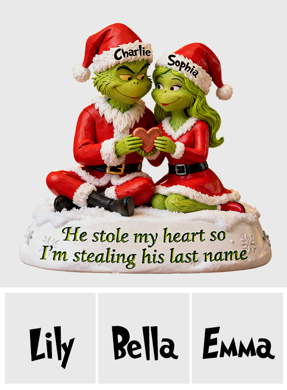 Personalized Grinch-Themed Acrylic Plaque Custom Name Holiday Gift Custom Shaped Acrylic Plaque GradoCreations