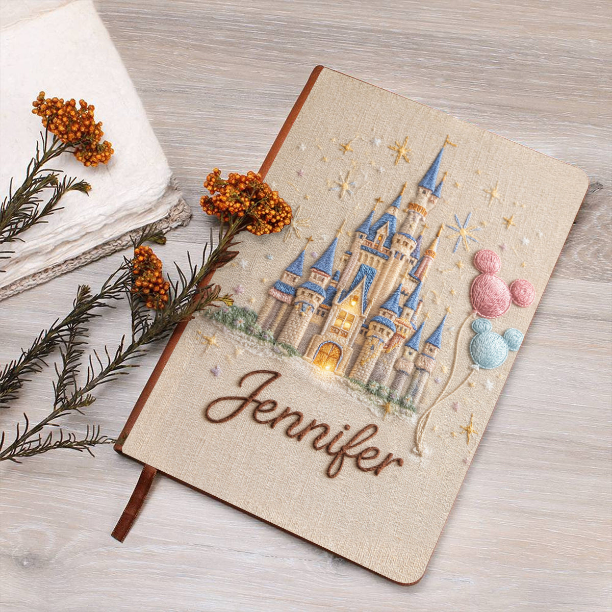 Personalized Leather Journal Custom Name Gift for Her Leather Journal GradoCreations