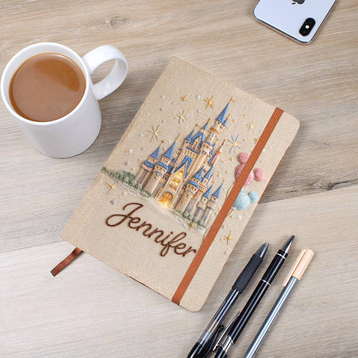 Personalized Leather Journal Custom Name Gift for Her Leather Journal GradoCreations