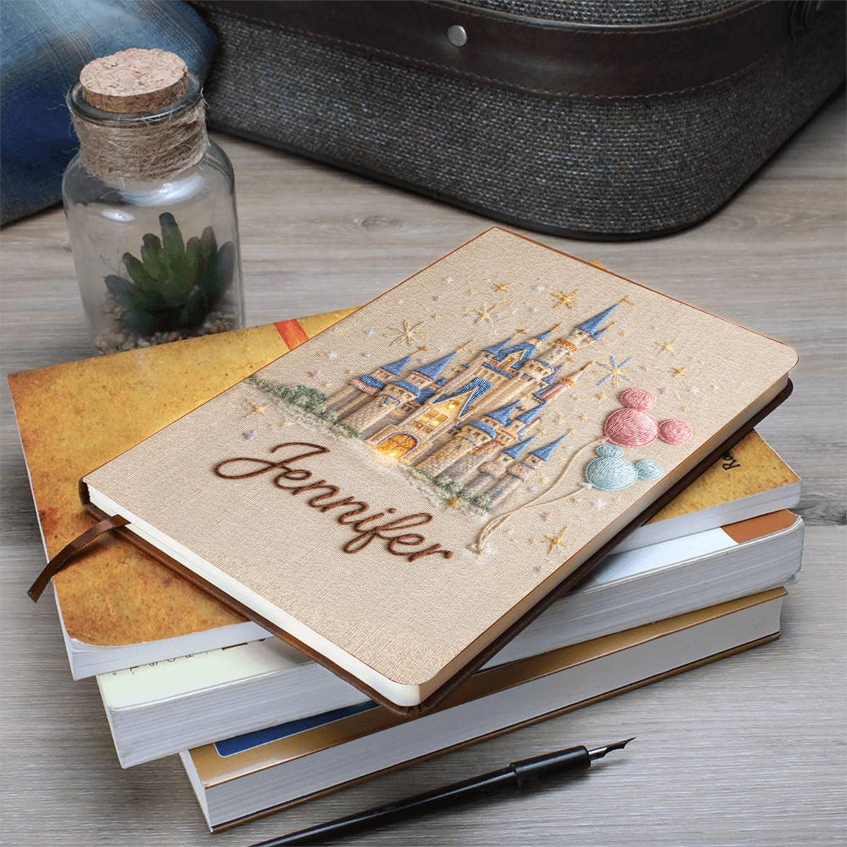 Personalized Leather Journal Custom Name Gift for Her Leather Journal GradoCreations