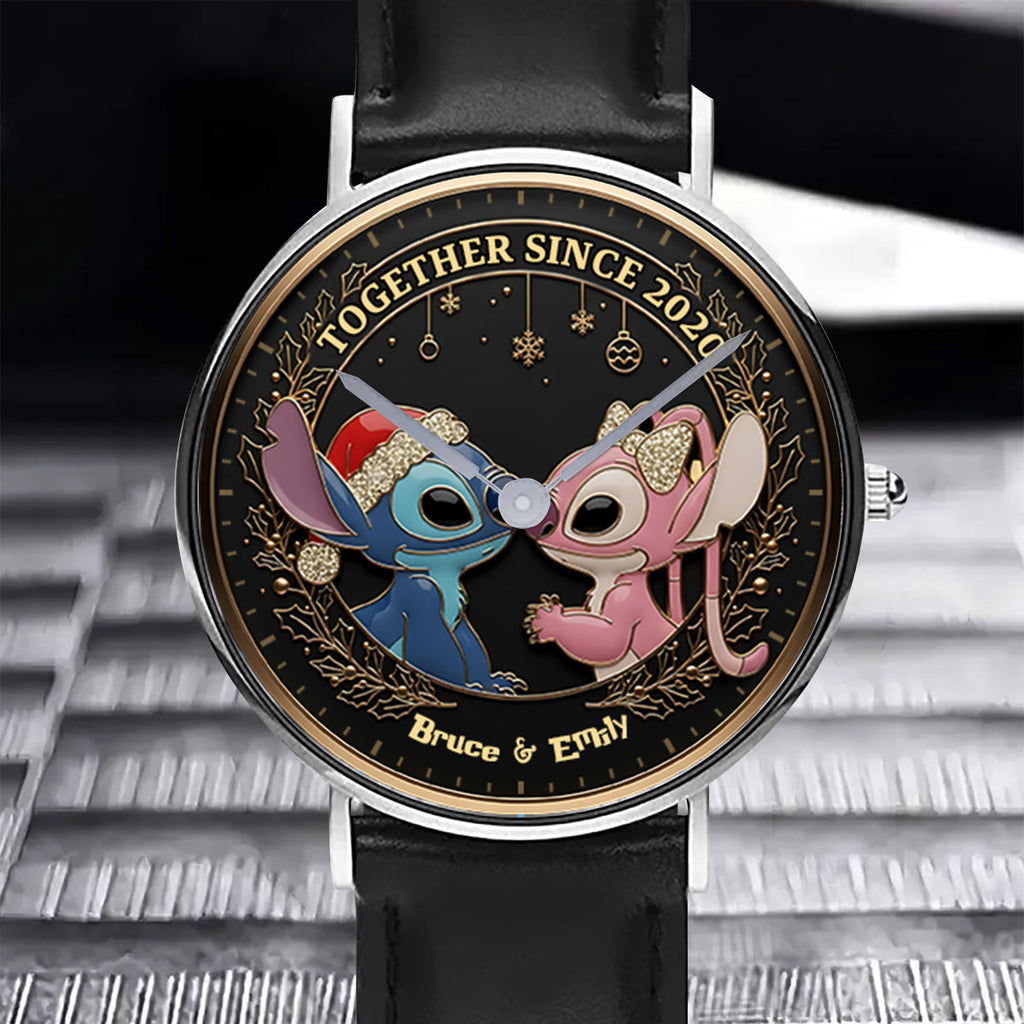 Personalized Ohana Hand Watch Custom Name Gift for Couples Hand Watch GradoCreations