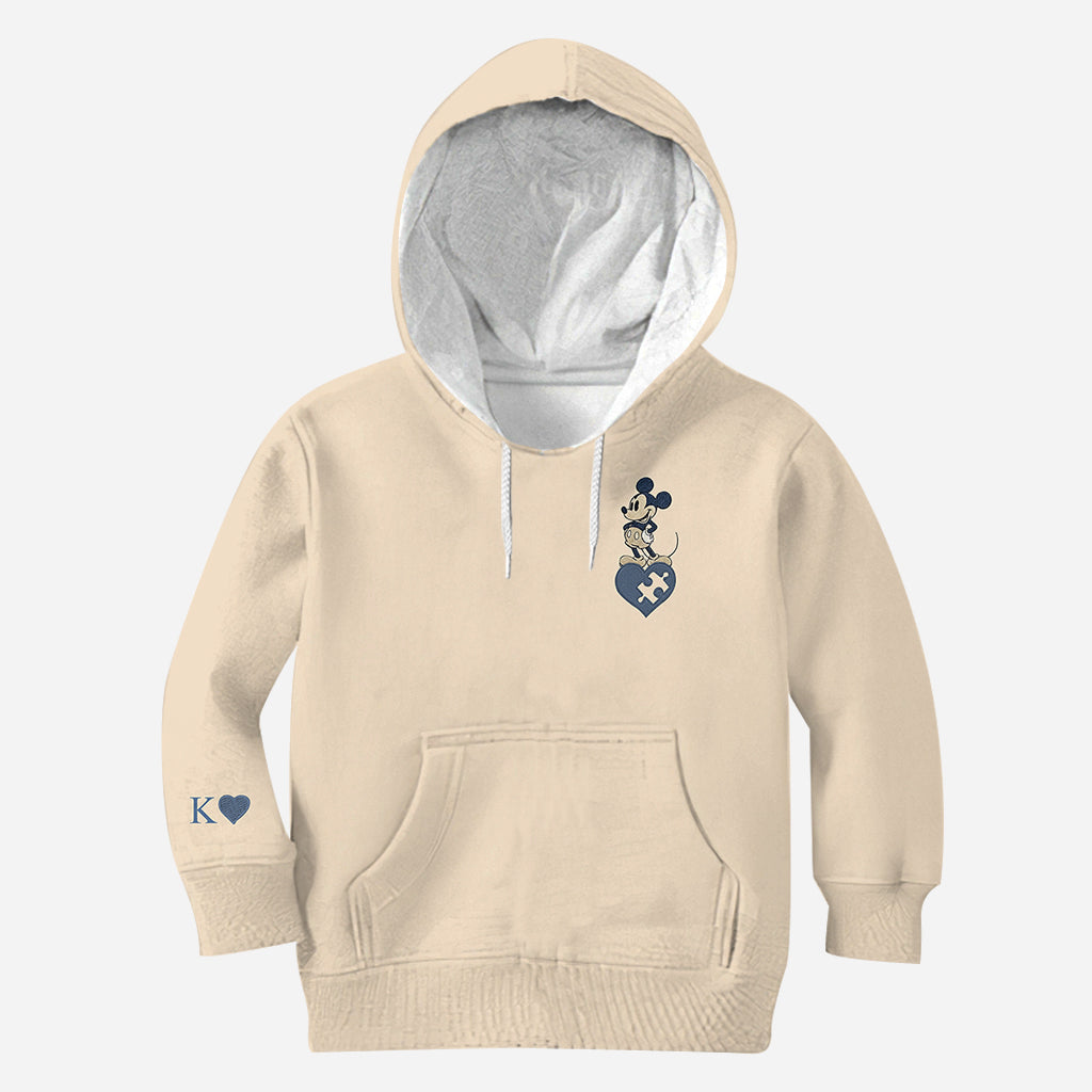 Personalized Mouse Ears Matching Hoodies for Couples - Custom Design All Over Shirt GradoCreations