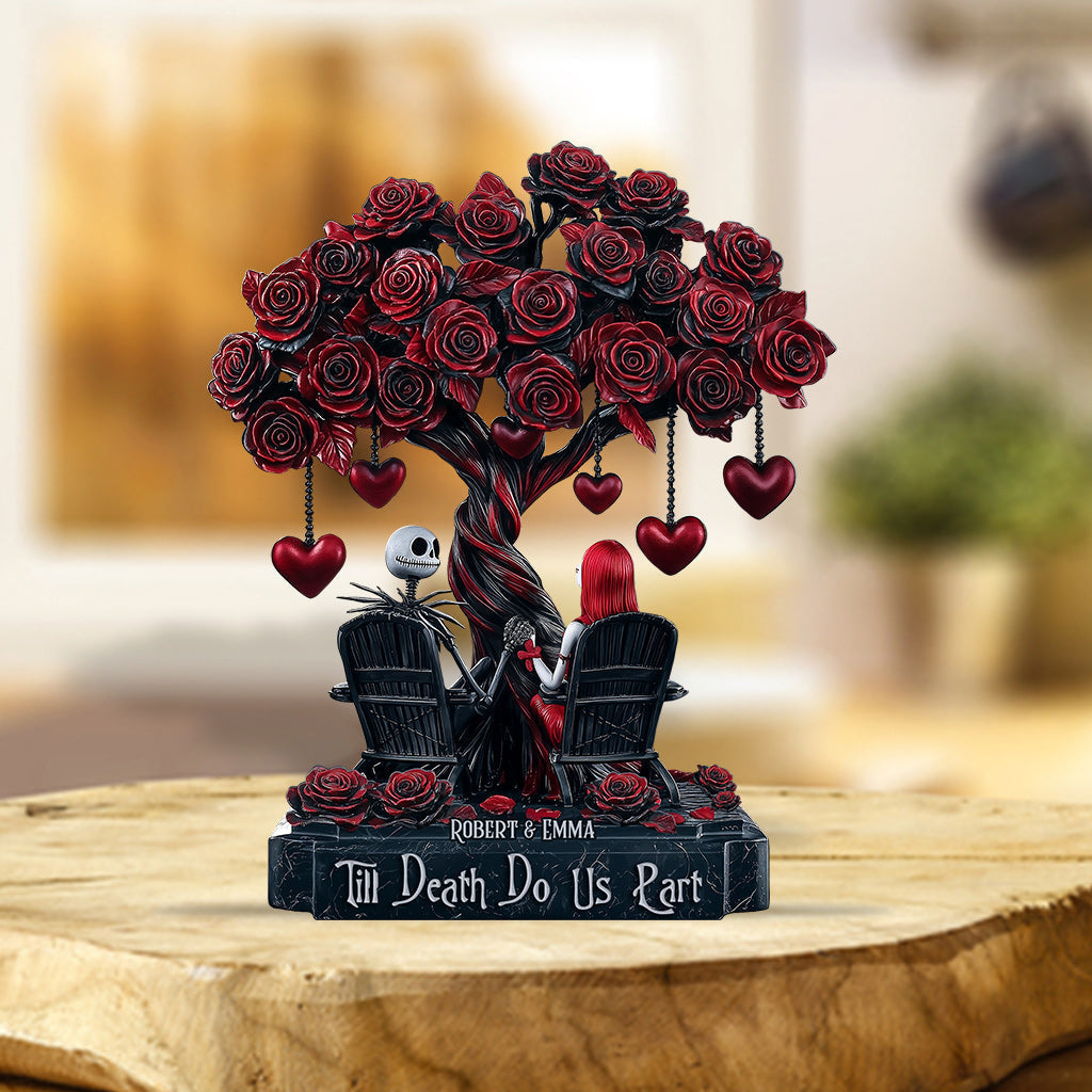 Personalized Till Death Do Us Part Acrylic Plaque Gift Custom Shaped Acrylic Plaque GradoCreations