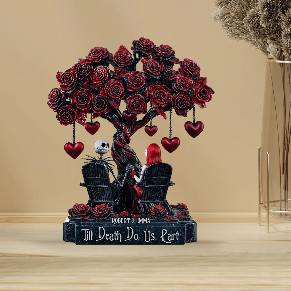 Personalized Till Death Do Us Part Acrylic Plaque Gift Custom Shaped Acrylic Plaque GradoCreations