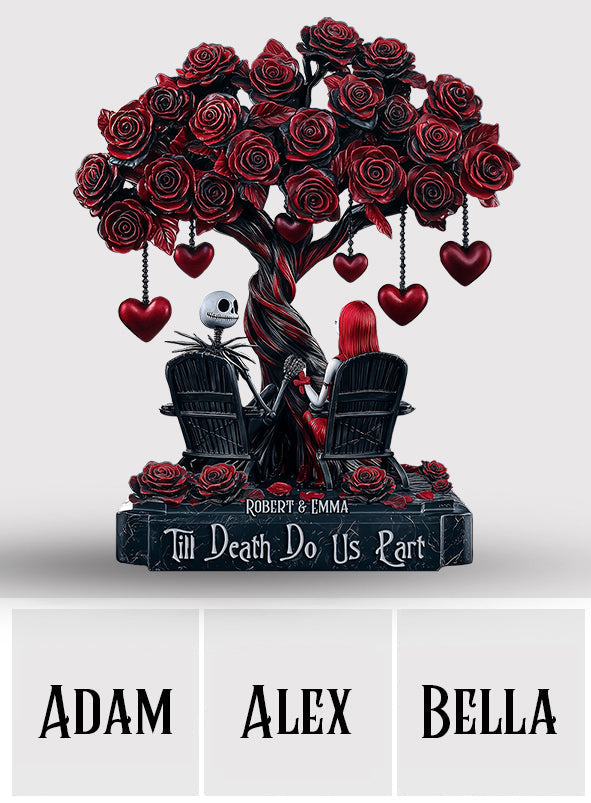Personalized Till Death Do Us Part Acrylic Plaque Gift Custom Shaped Acrylic Plaque GradoCreations