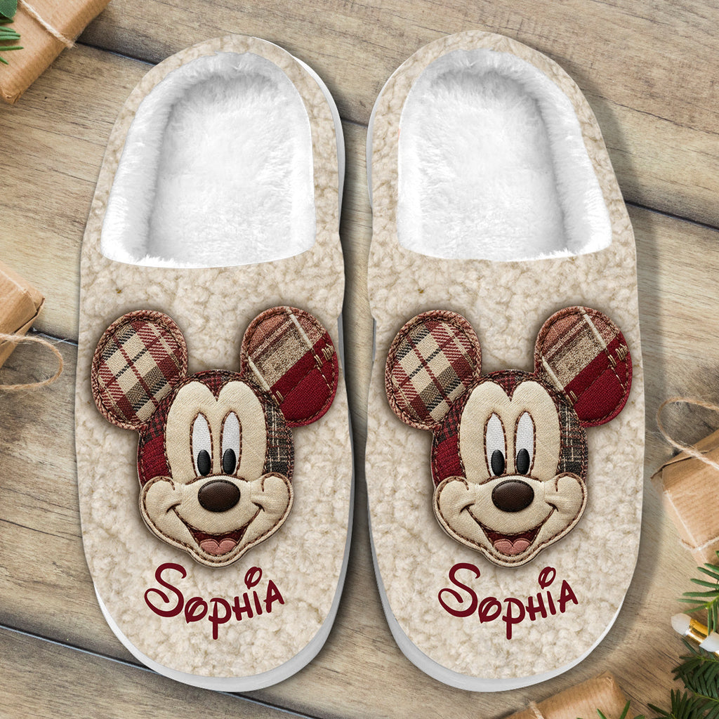 Personalized Disney Mouse Slippers Custom Name Gift for Christmas Slippers GradoCreations