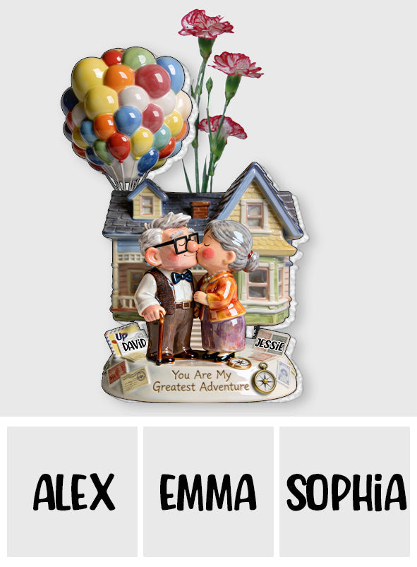 Personalized Acrylic Flower Vase Custom Couple Gift Idea Custom Shape Acrylic Flower Vase GradoCreations