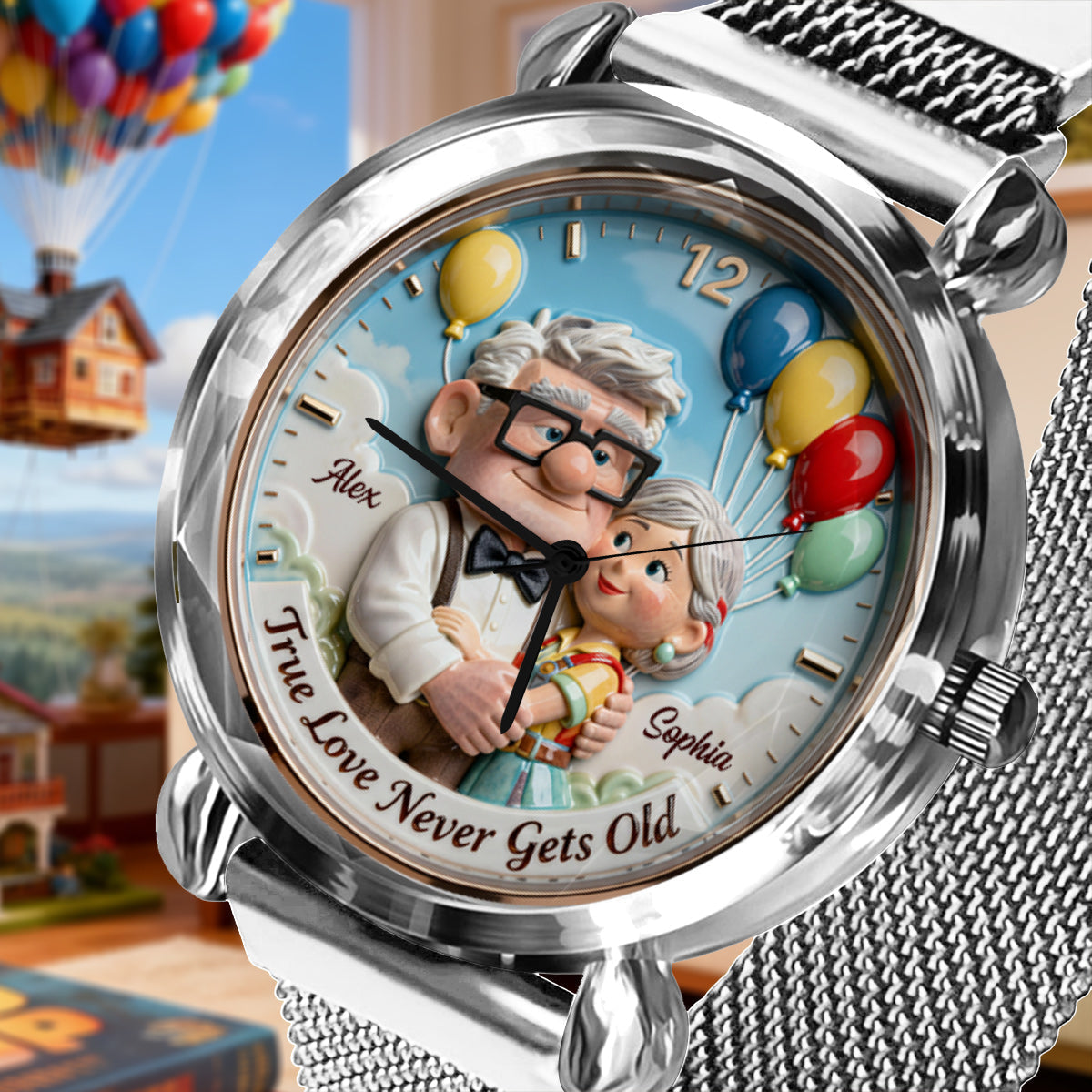 Personalized Animation Inspired Couple Watch Custom Name Gift for Anniversary Women Hand Watch GradoCreations