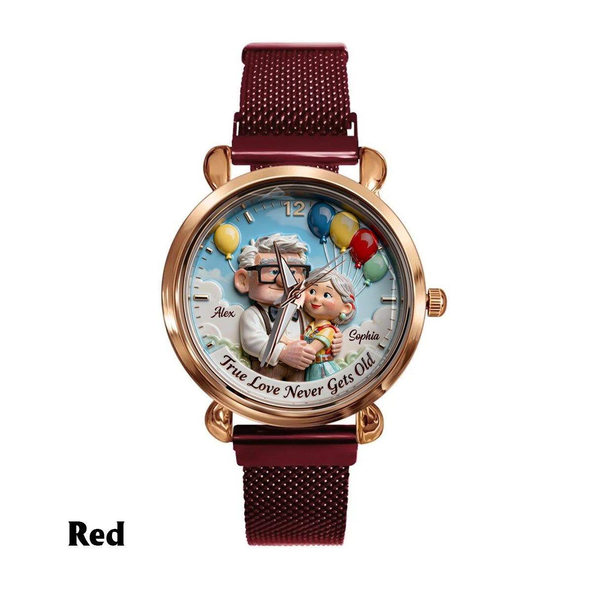 Personalized Animation Inspired Couple Watch Custom Name Gift for Anniversary Women Hand Watch GradoCreations