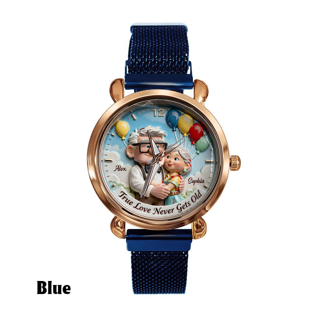 Personalized Animation Inspired Couple Watch Custom Name Gift for Anniversary Women Hand Watch GradoCreations
