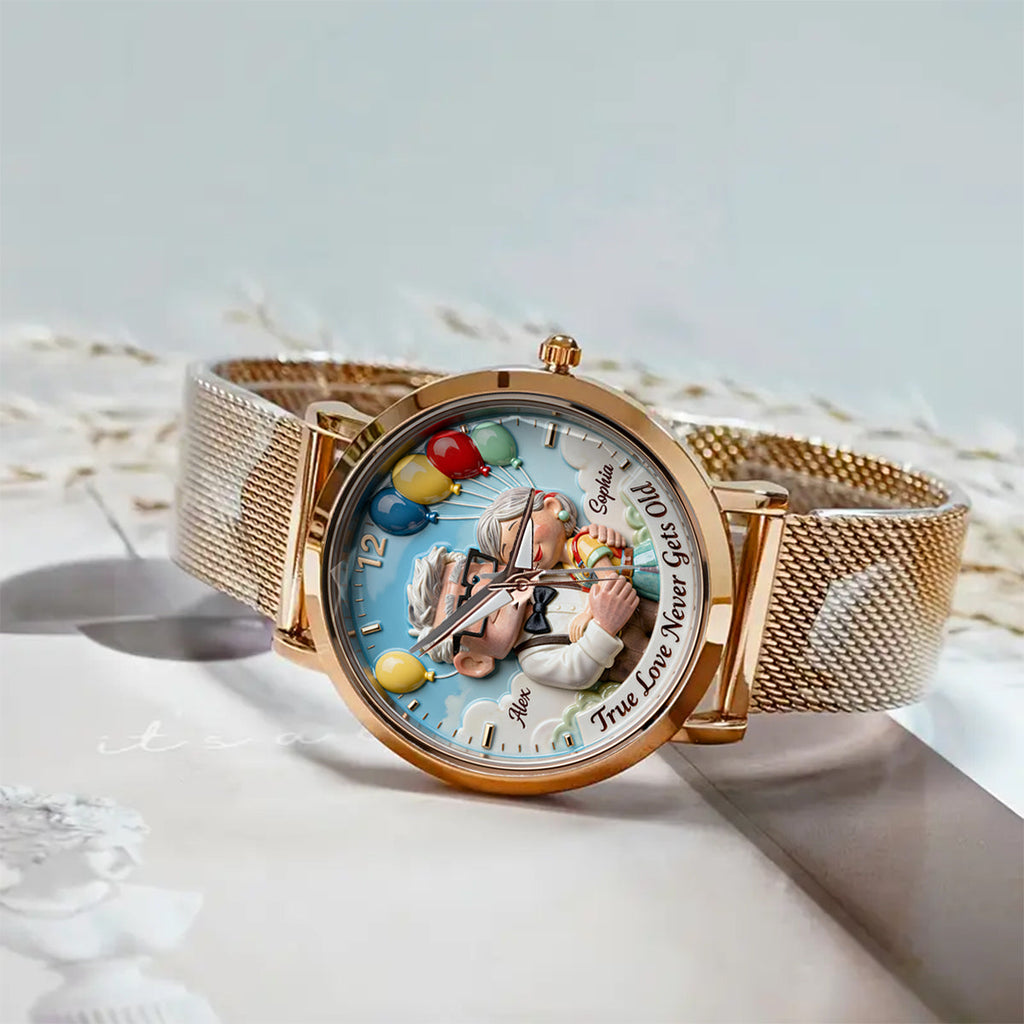 Personalized Animation Inspired Couple Watch Custom Name Gift for Anniversary Women Hand Watch GradoCreations