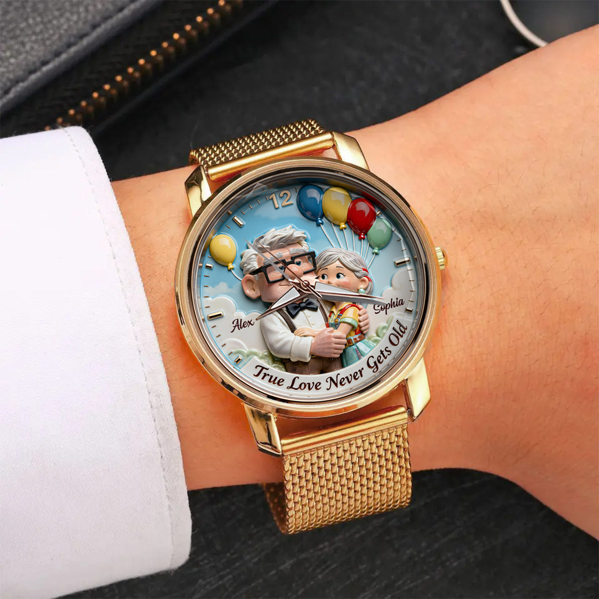 Personalized Animation Inspired Couple Watch Custom Name Gift for Anniversary Women Hand Watch GradoCreations