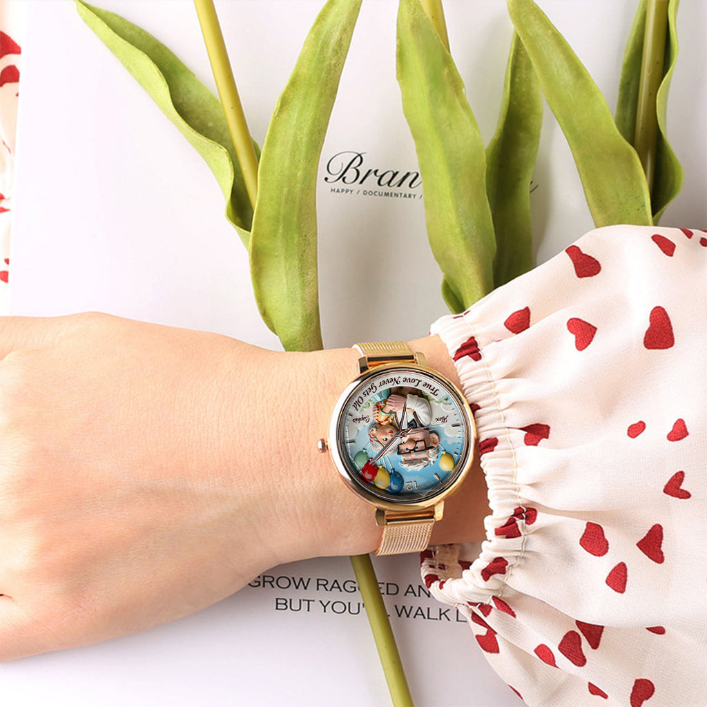 Personalized Animation Inspired Couple Watch Custom Name Gift for Anniversary Women Hand Watch GradoCreations