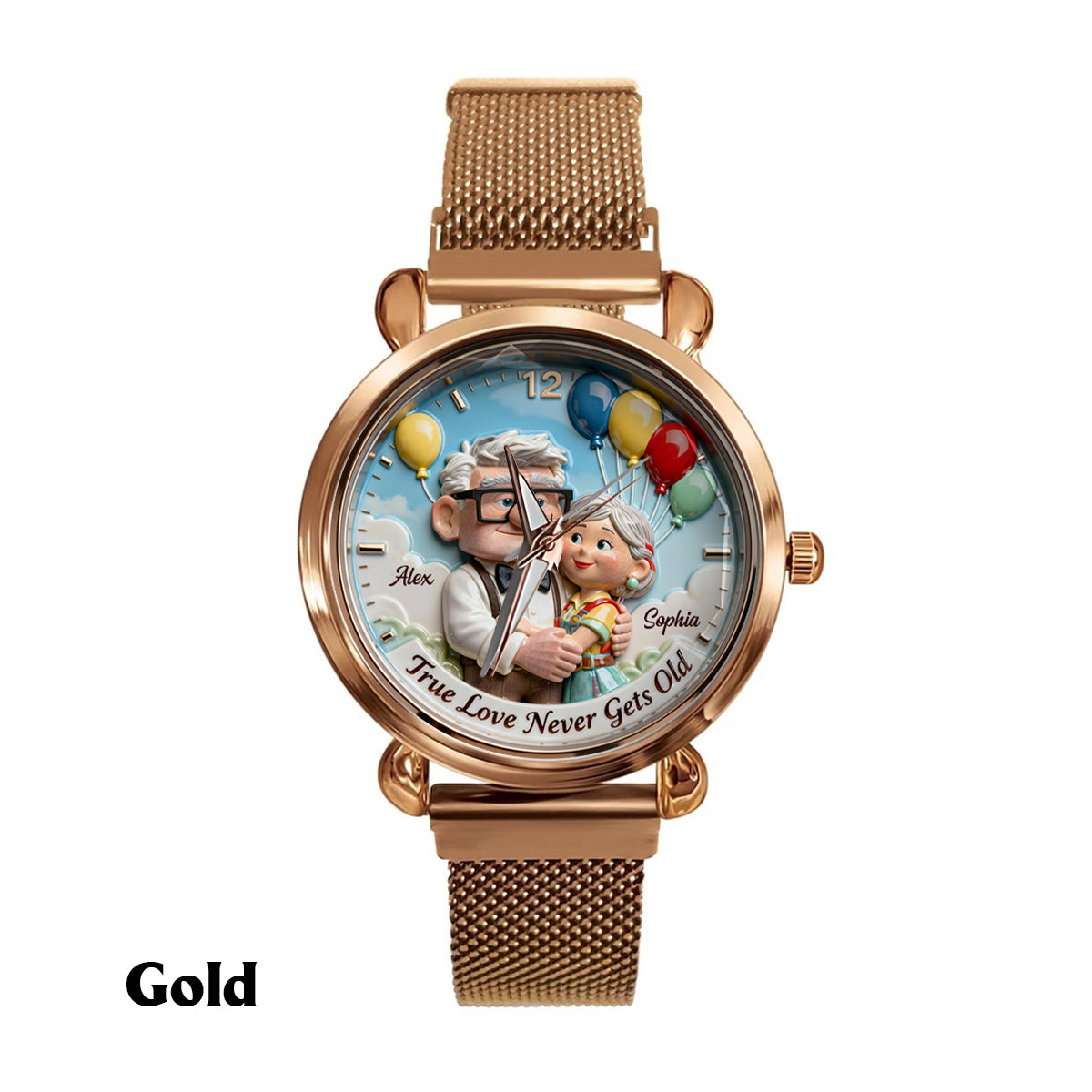 Personalized Animation Inspired Couple Watch Custom Name Gift for Anniversary Women Hand Watch GradoCreations