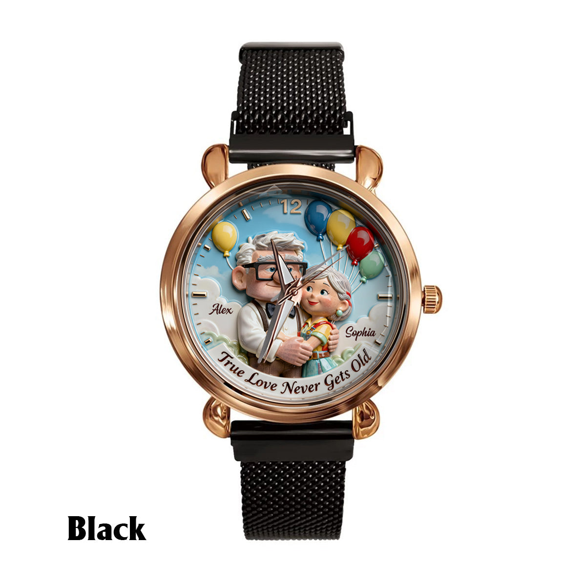 Personalized Animation Inspired Couple Watch Custom Name Gift for Anniversary Women Hand Watch GradoCreations
