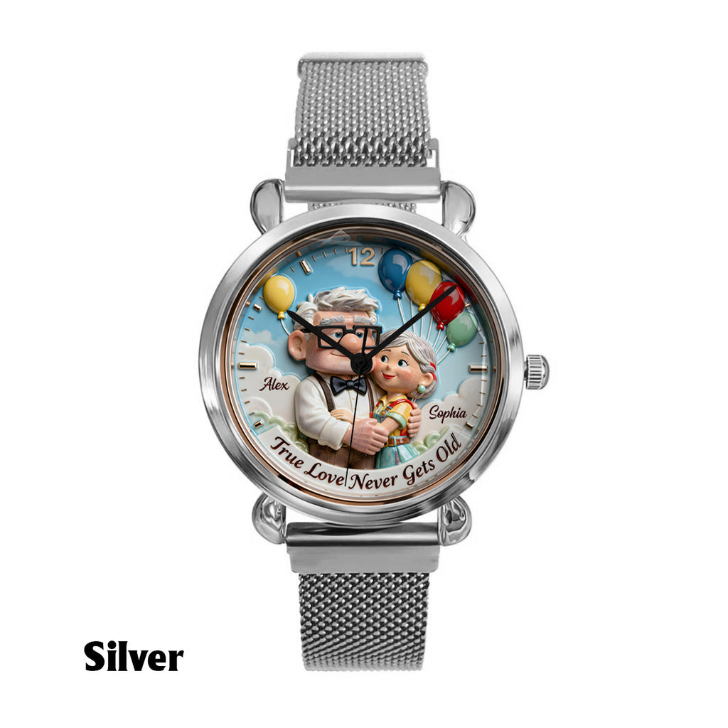 Personalized Animation Inspired Couple Watch Custom Name Gift for Anniversary Women Hand Watch GradoCreations