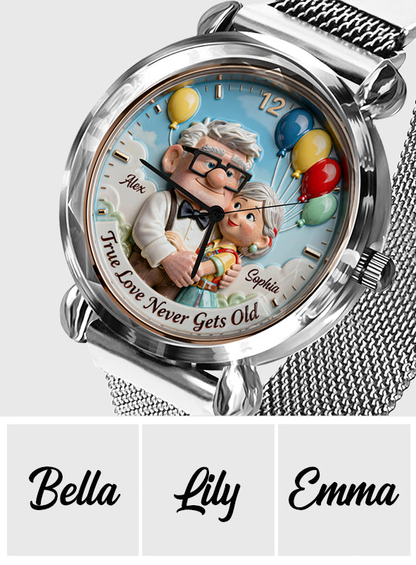 Personalized Animation Inspired Couple Watch Custom Name Gift for Anniversary Women Hand Watch GradoCreations