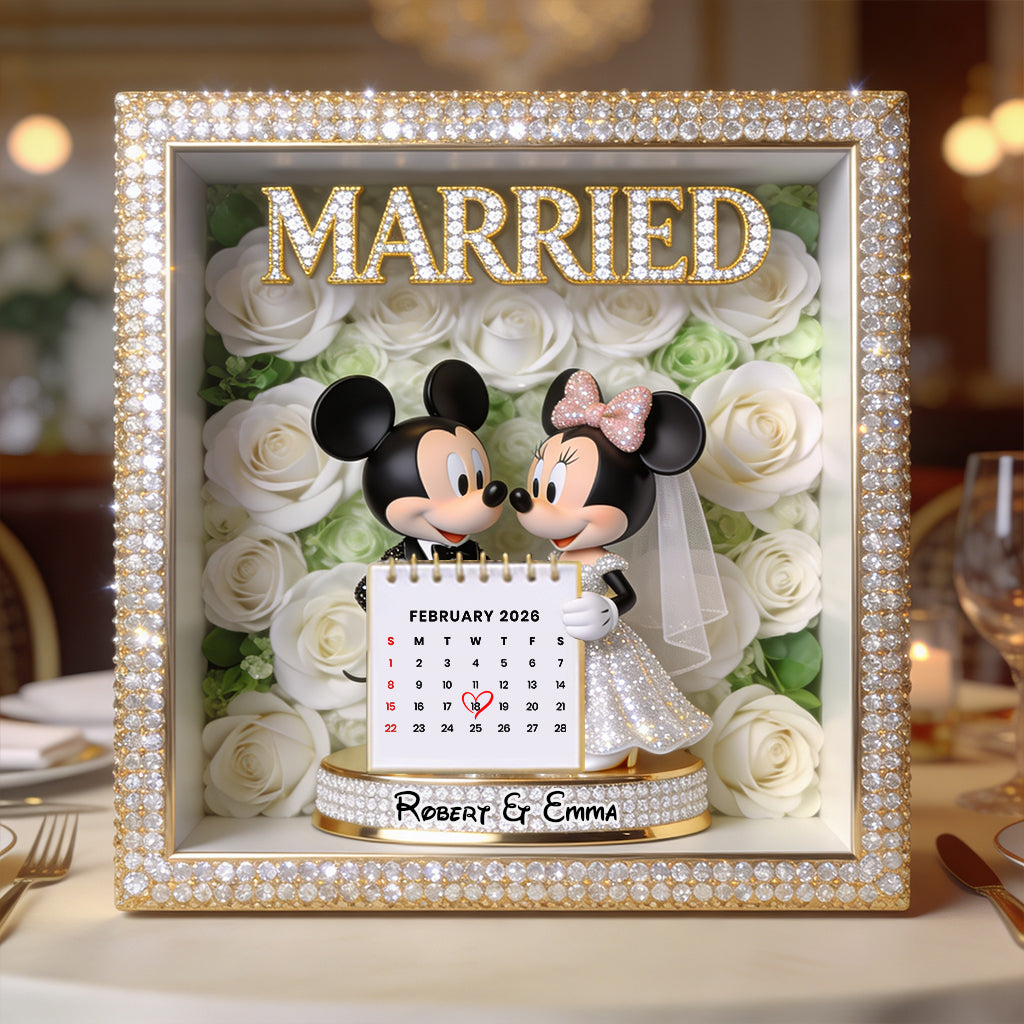 Personalized Acrylic Mouse Shaped Plaque for Anniversary Gift Custom Shaped Acrylic Plaque GradoCreations