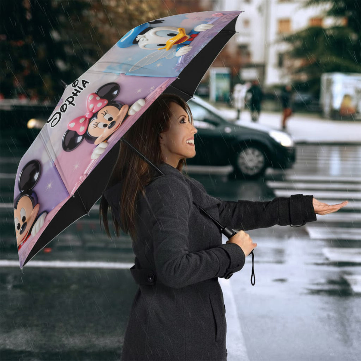 Personalized Kids Mouse Umbrella Custom Name Disney Gift Umbrella GradoCreations