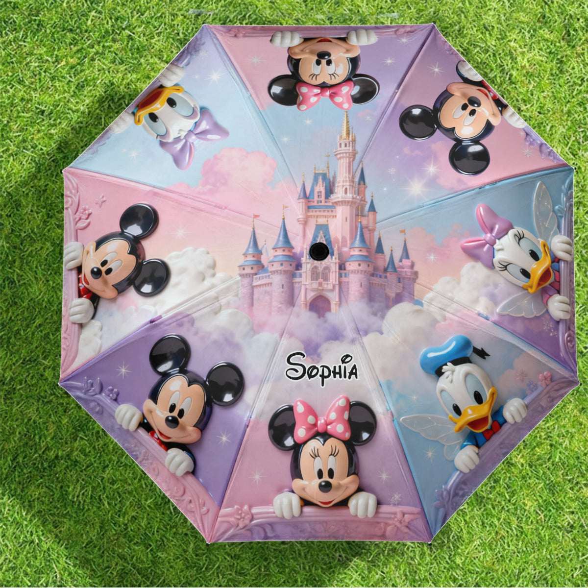 Personalized Kids Mouse Umbrella Custom Name Disney Gift Umbrella GradoCreations