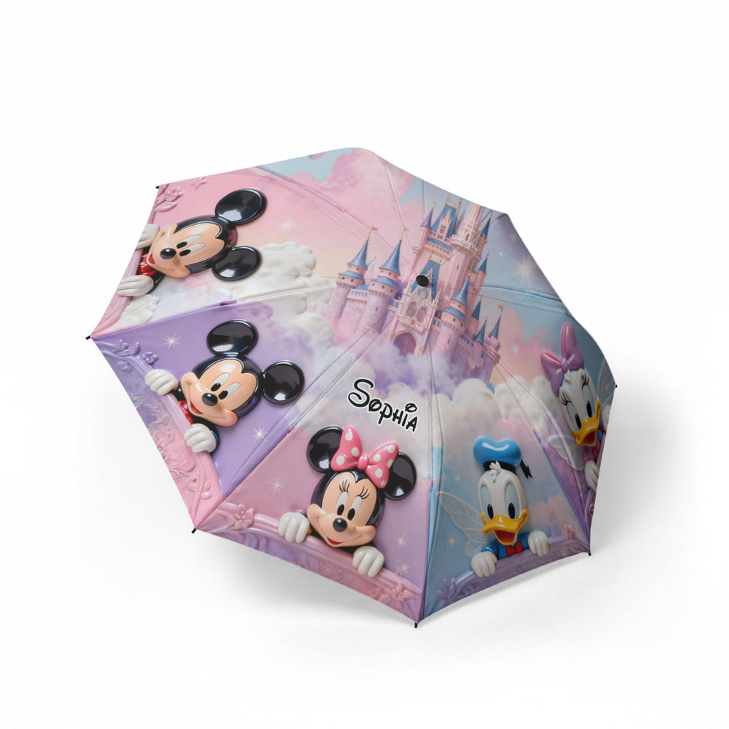Personalized Kids Mouse Umbrella Custom Name Disney Gift Umbrella GradoCreations