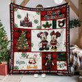 Personalized Cartoon Mouse Blanket Cozy Gift for Kids Christmas Blanket GradoCreations