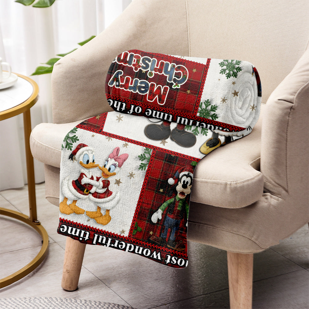 Personalized Cartoon Mouse Blanket Cozy Gift for Kids Christmas Blanket GradoCreations
