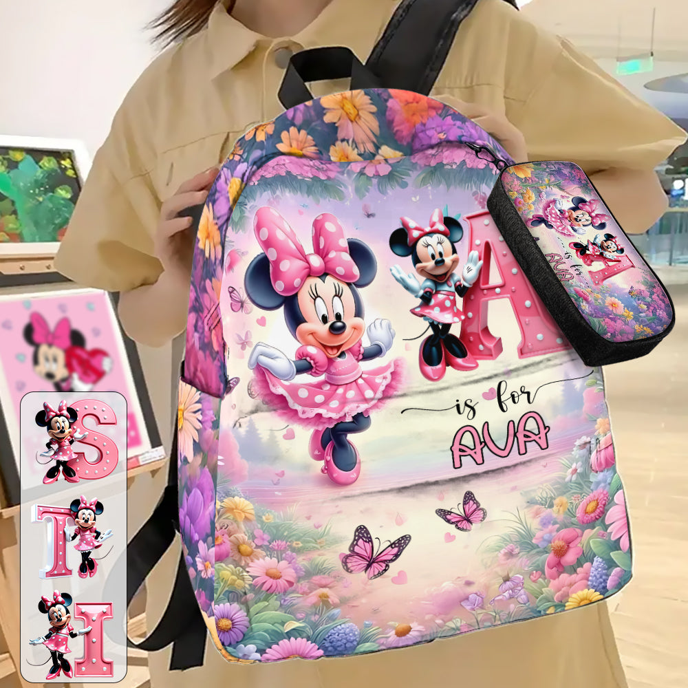 Personalized Mouse Backpack & Pencil Case Gift for Kids Backpack & Pencil Case GradoCreations