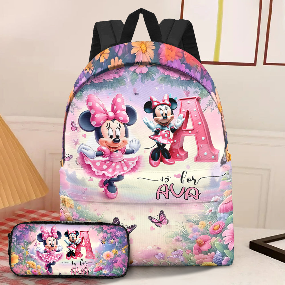 Personalized Mouse Backpack & Pencil Case Gift for Kids Backpack & Pencil Case GradoCreations