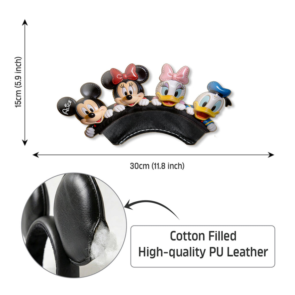 Personalized Funny Cartoon Mouse Headband for Kids & Adults Shaped Leather Headband GradoCreations