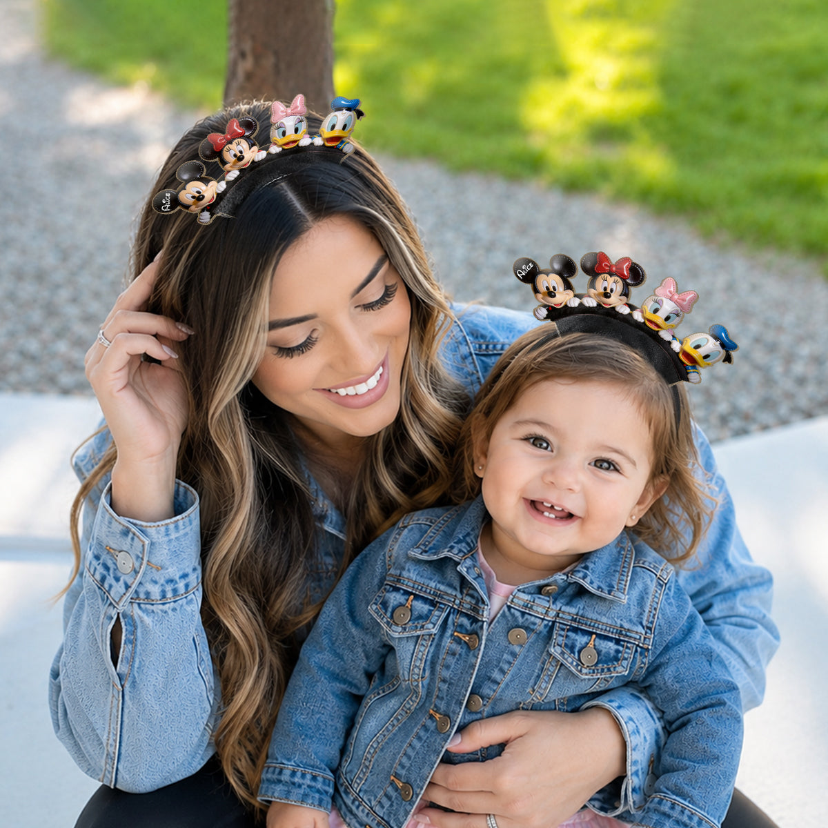 Personalized Funny Cartoon Mouse Headband for Kids & Adults Shaped Leather Headband GradoCreations