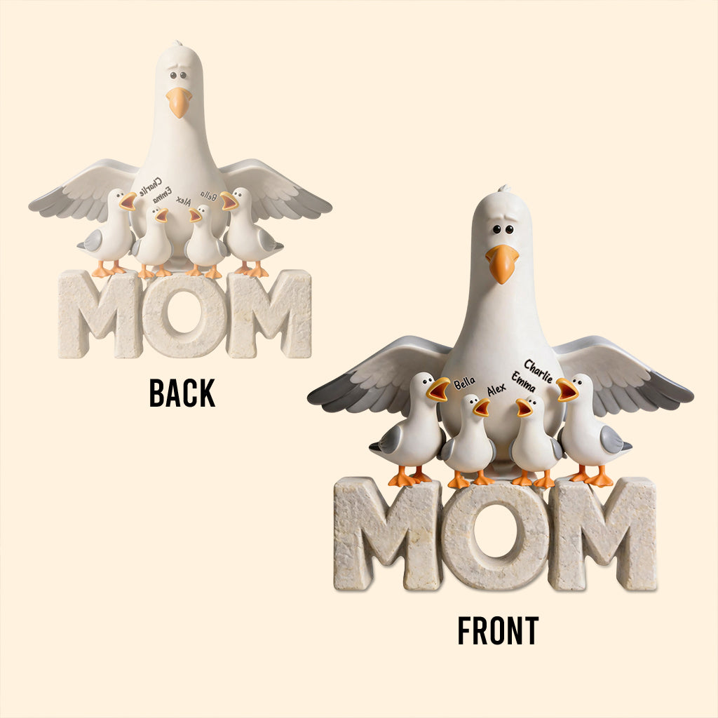 Personalized Seagull Acrylic Plaque Custom Name Gift for Mom Custom Shaped Acrylic Plaque GradoCreations