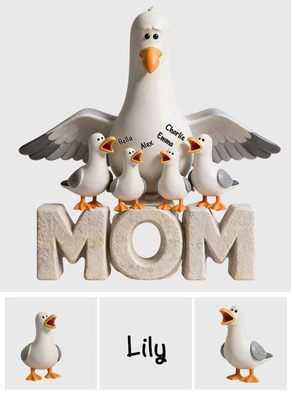 Personalized Seagull Acrylic Plaque Custom Name Gift for Mom Custom Shaped Acrylic Plaque GradoCreations