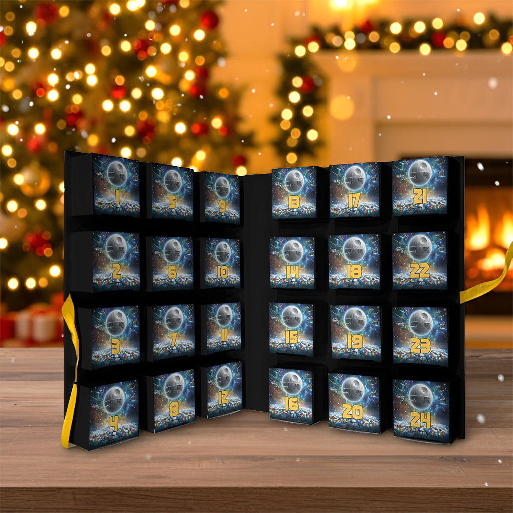 Personalized Star Wars Folded Advent Calendar with Ornaments for Christmas Folded Advent Calendar With Ornaments GradoCreations