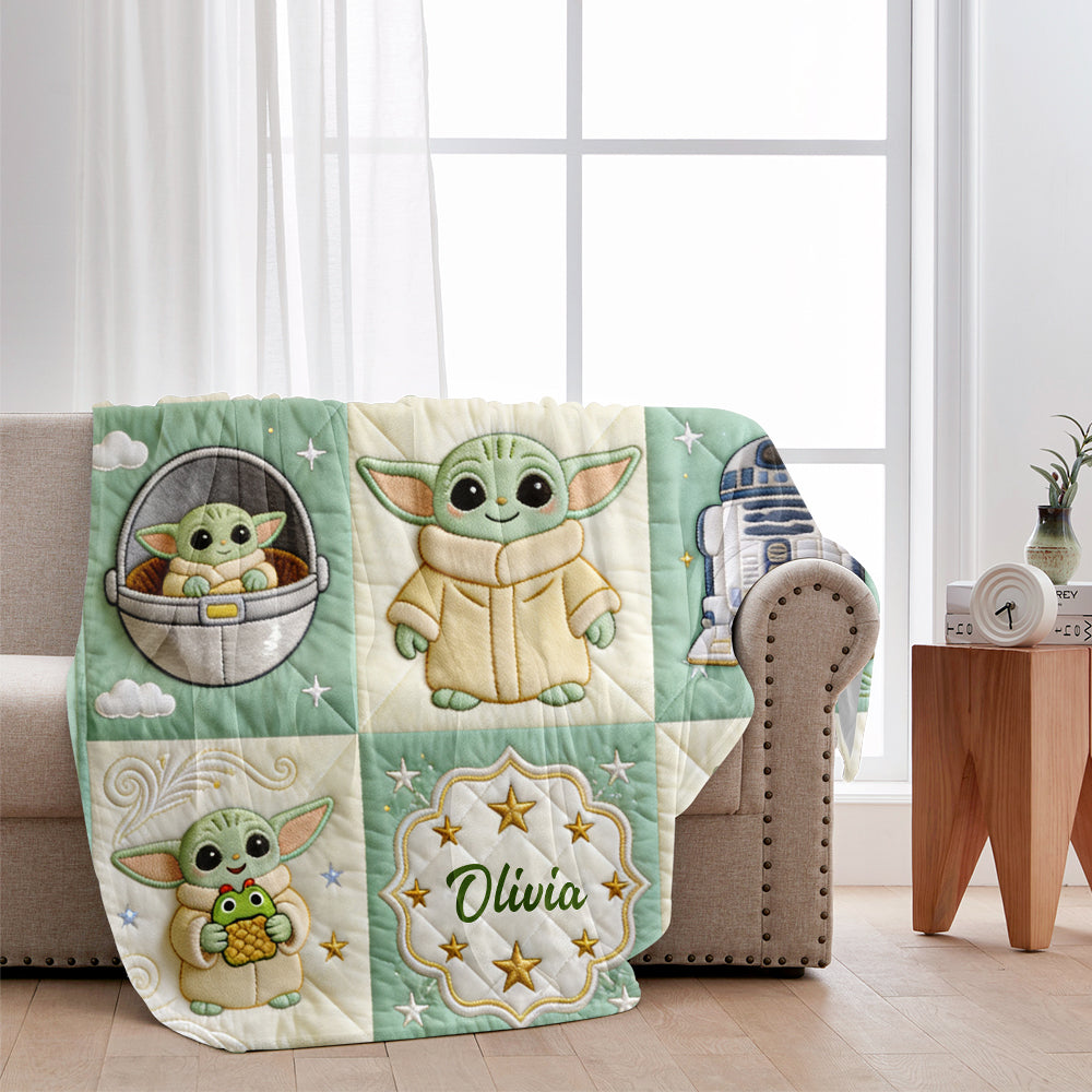 Personalized Baby Blanket The Force Cute Design Gift Blanket GradoCreations