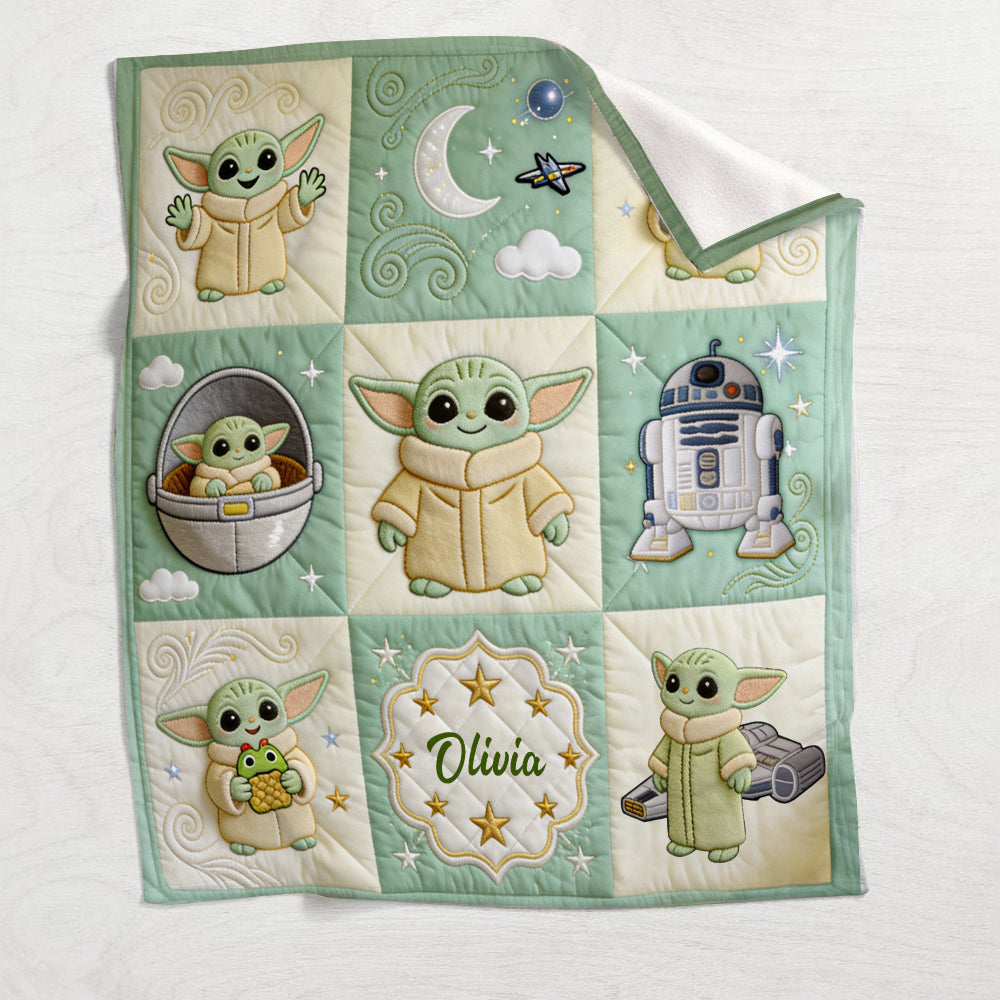 Personalized Baby Blanket The Force Cute Design Gift Blanket GradoCreations