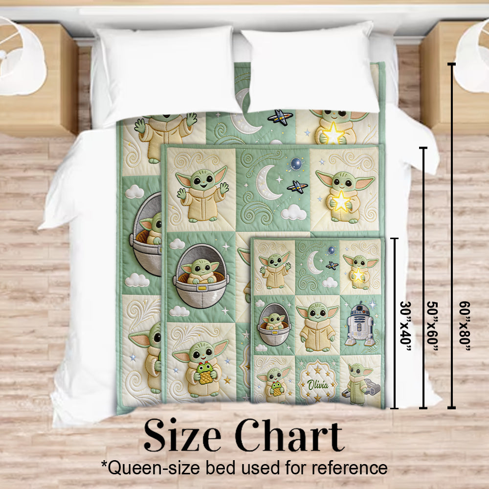 Personalized Baby Blanket The Force Cute Design Gift Blanket GradoCreations
