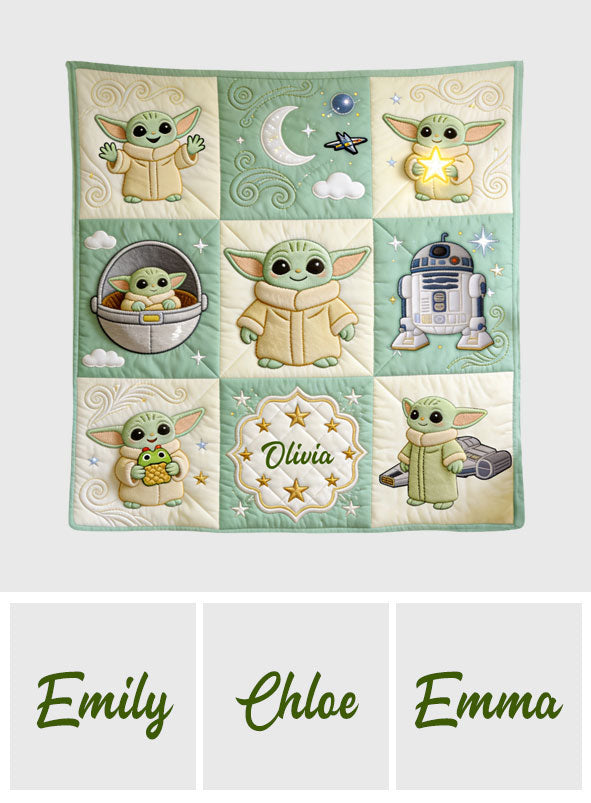 Personalized Baby Blanket The Force Cute Design Gift Blanket GradoCreations