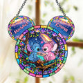 Personalized Ohana Suncatcher Ornament Custom Gift for Couples Window Hanging Suncatcher Ornament GradoCreations