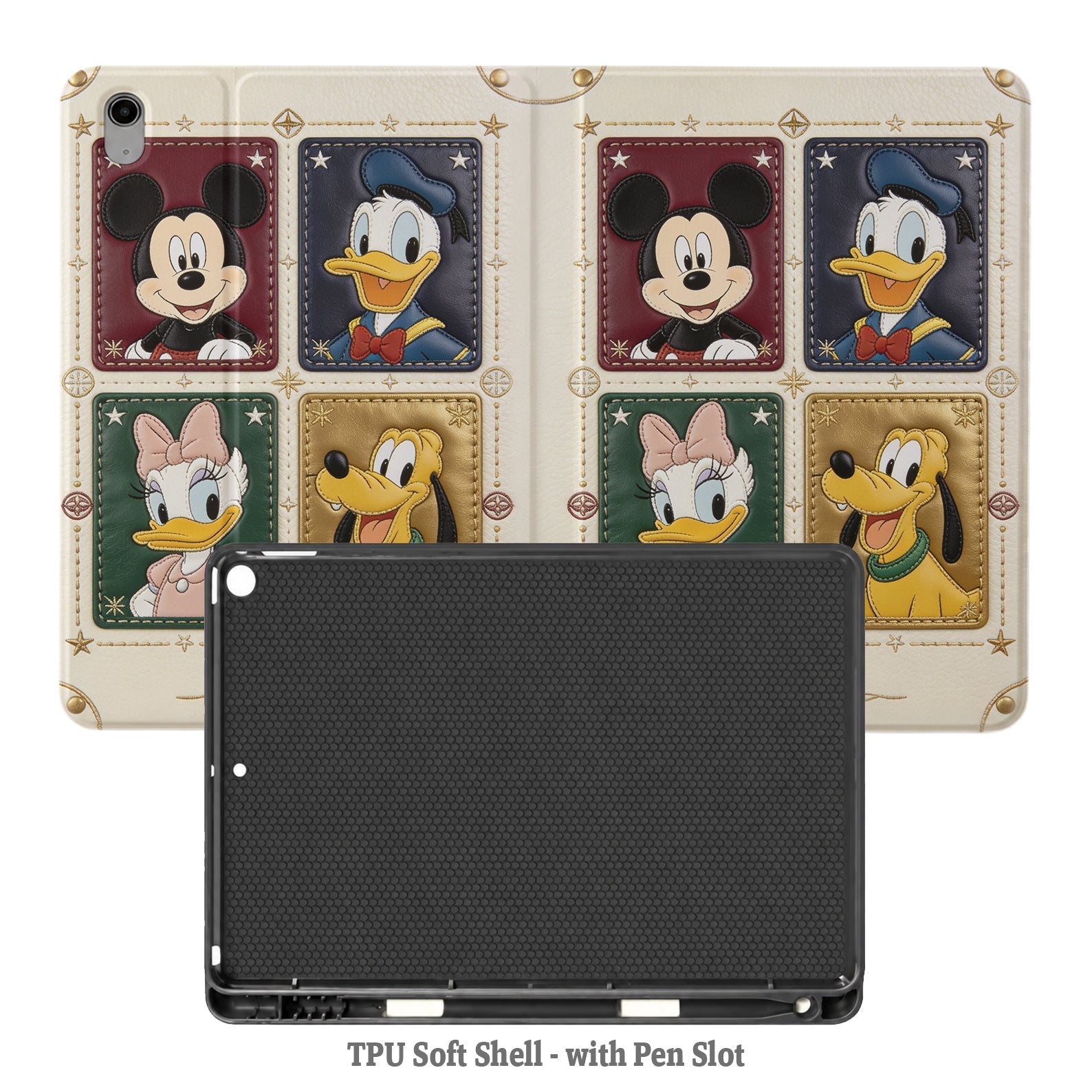 Personalized iPad Cover with Pen Slot Custom Name Gift for Kids Tablet Cover With Pen Slot GradoCreations