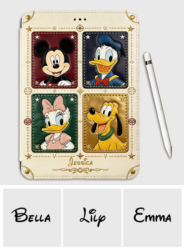 Personalized iPad Cover with Pen Slot Custom Name Gift for Kids Tablet Cover With Pen Slot GradoCreations