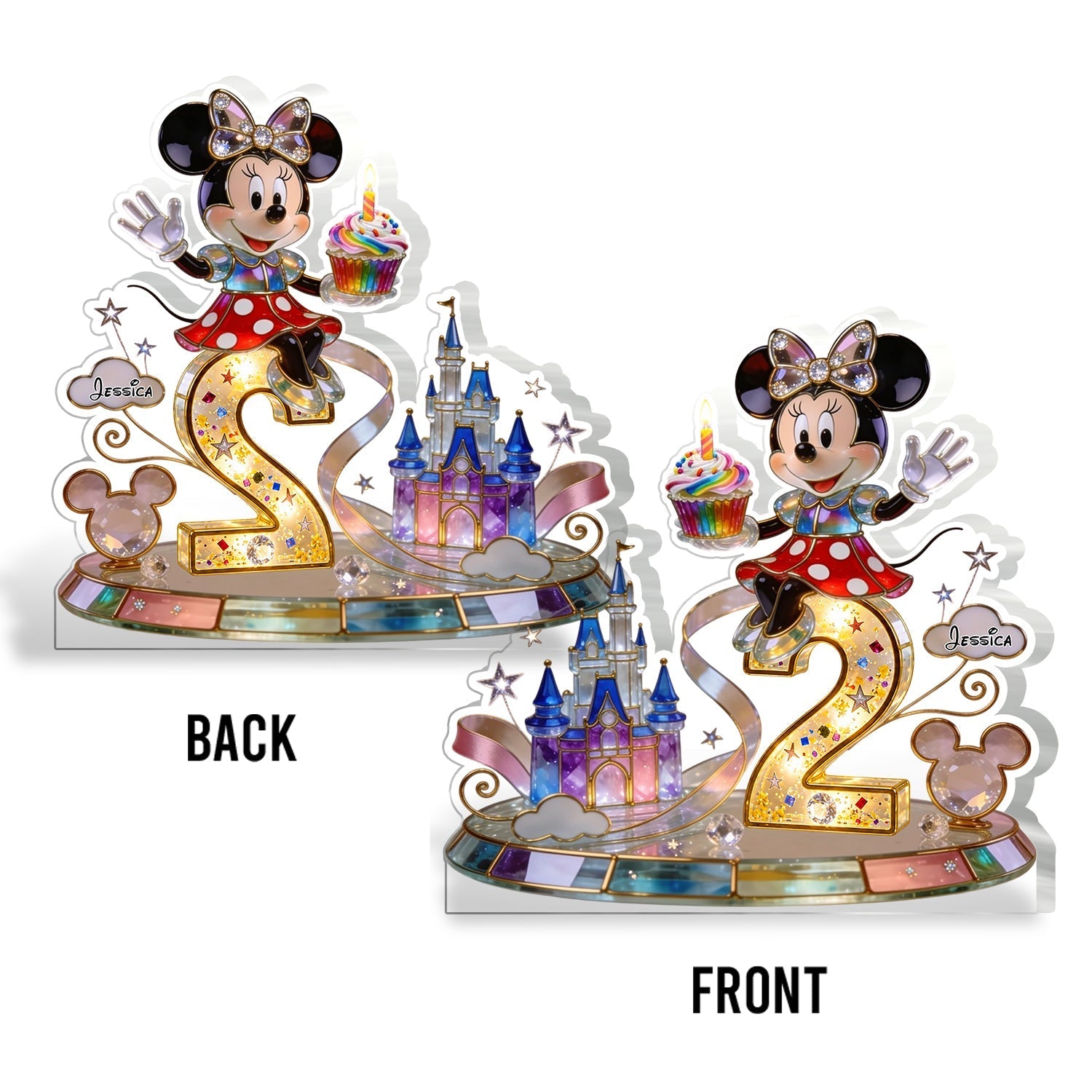 Personalized 2-Sided Acrylic Plaque Custom Gift for Birthday 2-Side Printed Acrylic Plaque GradoCreations