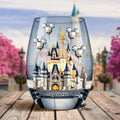 Personalized All Over Wine Glass Magical Castle Gift Idea All Over Wine Glass GradoCreations