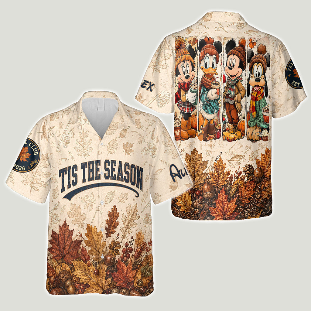 Personalized Hawaiian Shirt Tis the Season Custom Name Gift Hawaiian Shirt GradoCreations