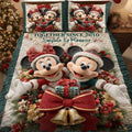 Personalized Disney Mouse Quilt Set Custom Names Christmas Gift Quilt Set GradoCreations