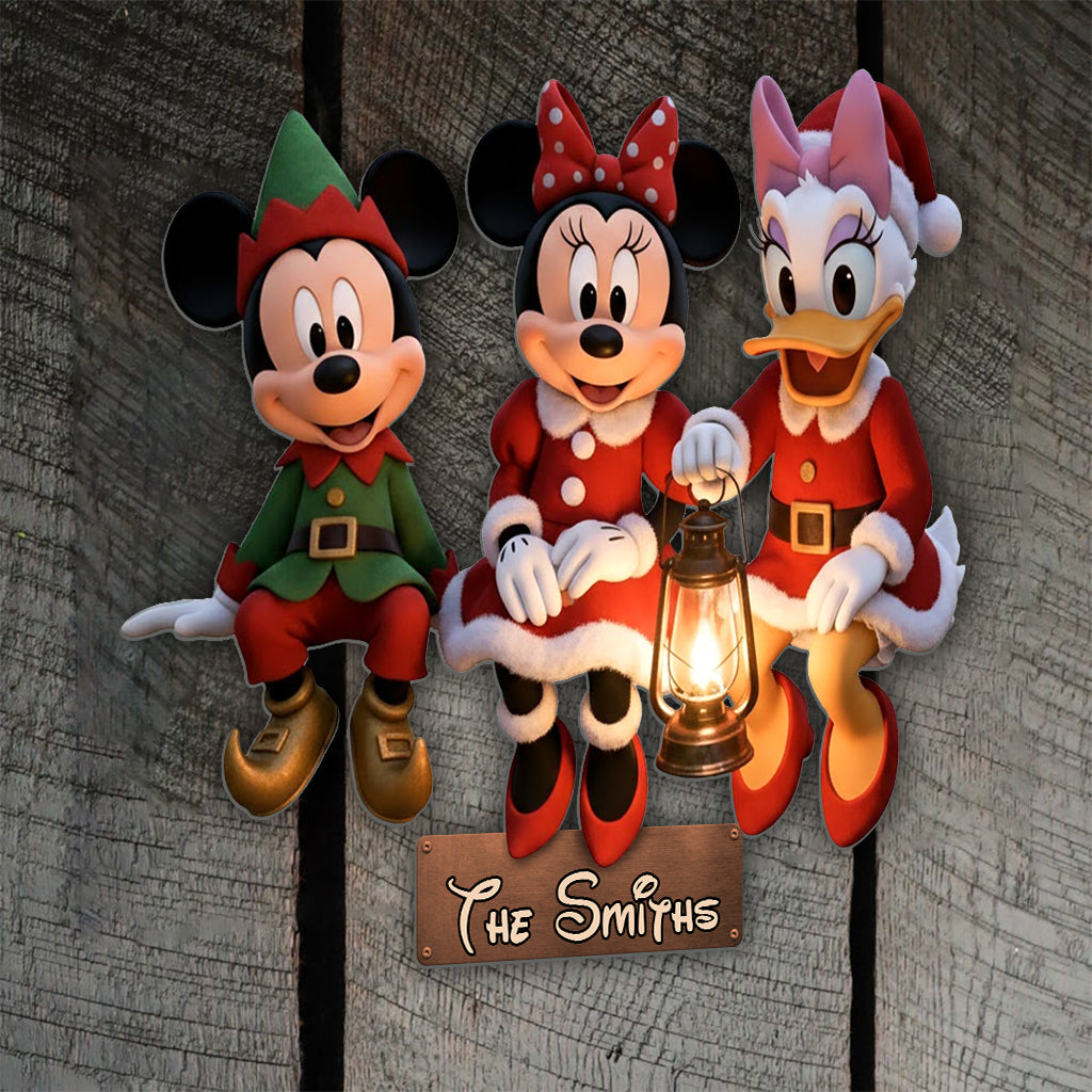 Magical Christmas Personalized Metal Sign for Family Home Decor Cut Metal Sign GradoCreations