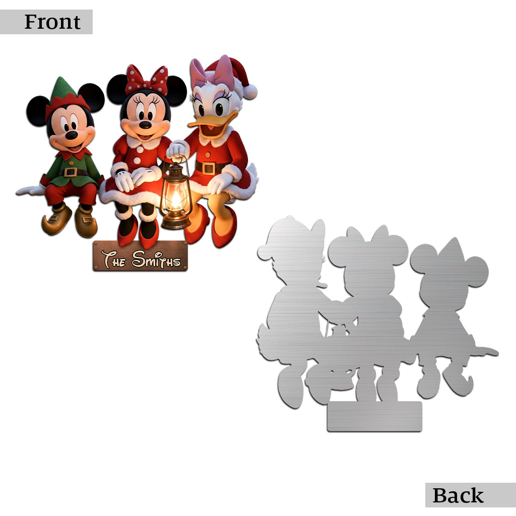Magical Christmas Personalized Metal Sign for Family Home Decor Cut Metal Sign GradoCreations