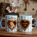 Personalized Alice in Wonderland Accent Mug for Kids and Adults Accent Mug GradoCreations
